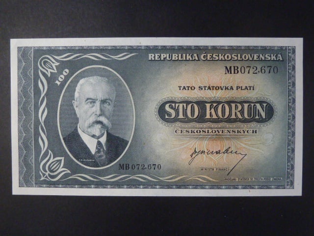 100 Kčs 1945 série MB