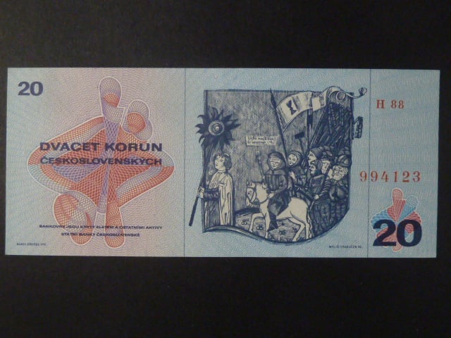 20 Kčs 1970 série H 88