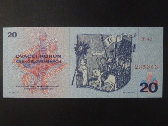 20 Kčs 1970 série H 42