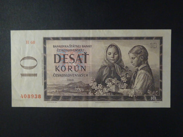 10 Kčs 1960 série H 68
