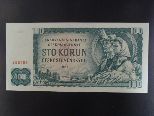 100 Kčs 1961 série T 16