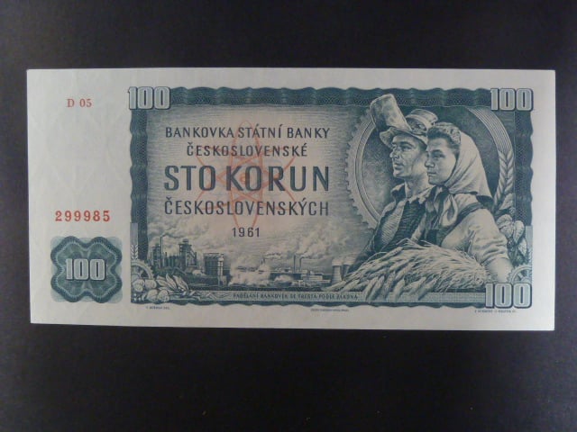 100 Kčs 1961 série D 05