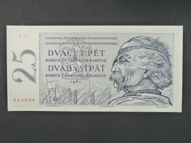 25 Kčs 1961 s. Q 25