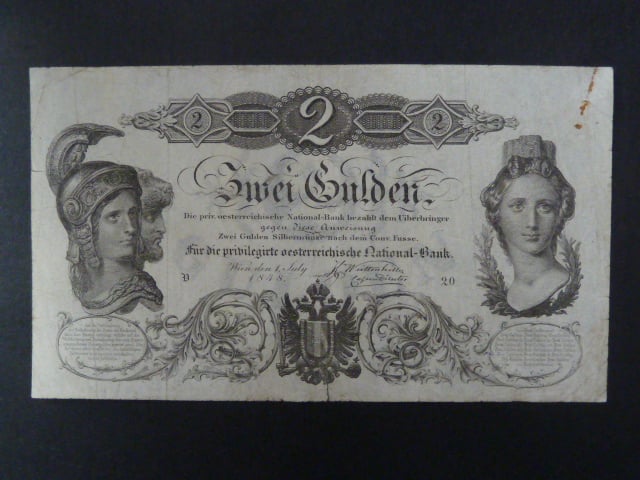 2 Gulden 1.7.1848 série V 20