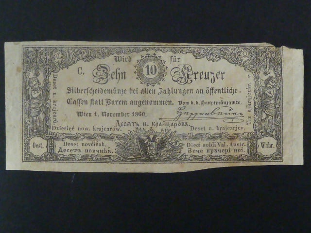 10 Kr 1.11.1860 série C, Ri. 134