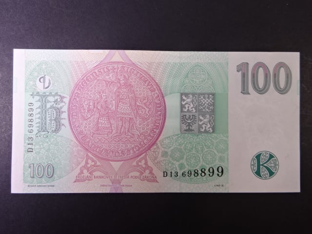 100 Kč 1997 série D 13