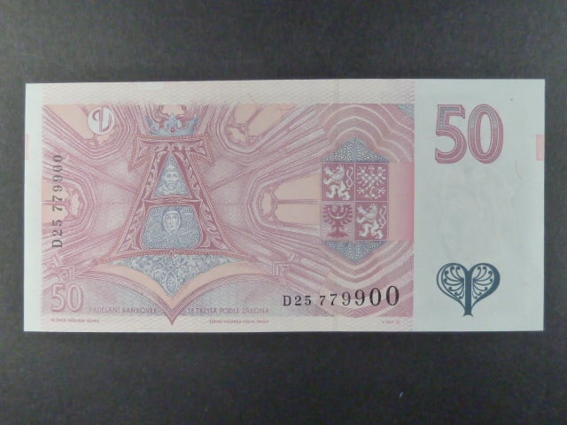 50 Kč 1997 série D 25 779900