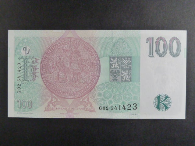100 Kč 1997 série G 02