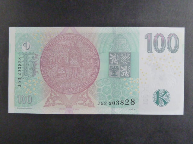100 Kč 2018 série J 55