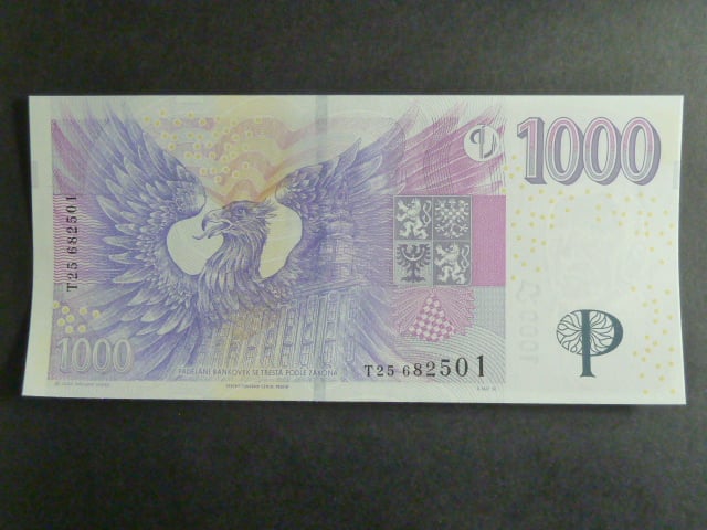 1000 Kč 2008 série T 25 první série