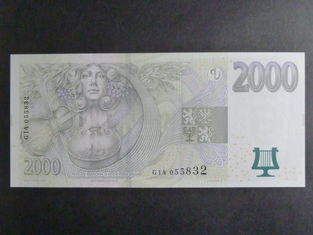 2000 Kč 2007 série G 14