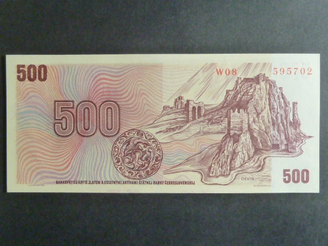 500 Kčs 1973 série W 08