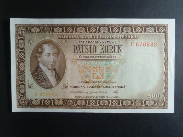 500 Kčs 1946 série E