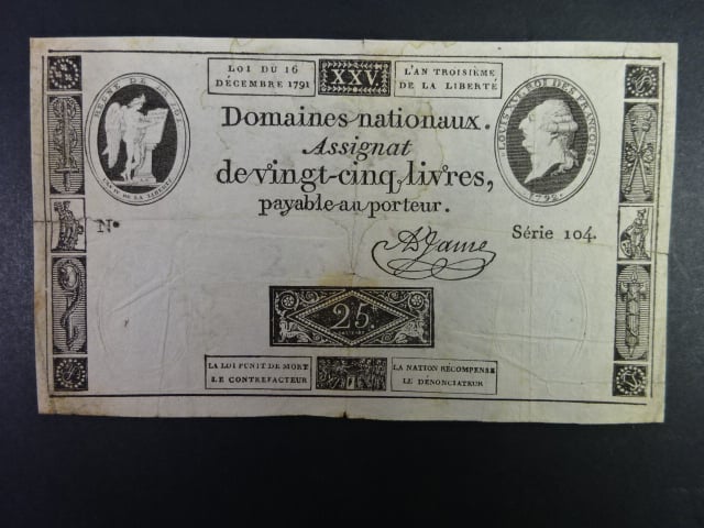 25 Livres 1792, BNB B704a, Pi. A67