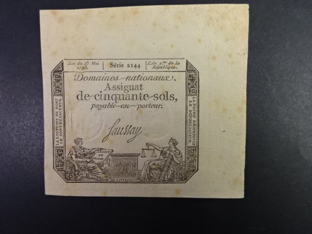 50 Sols 1793, BNB B707b, Pi. A70