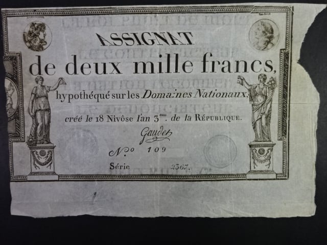2000 Francs 1795, BNB B718a, Pi. A81