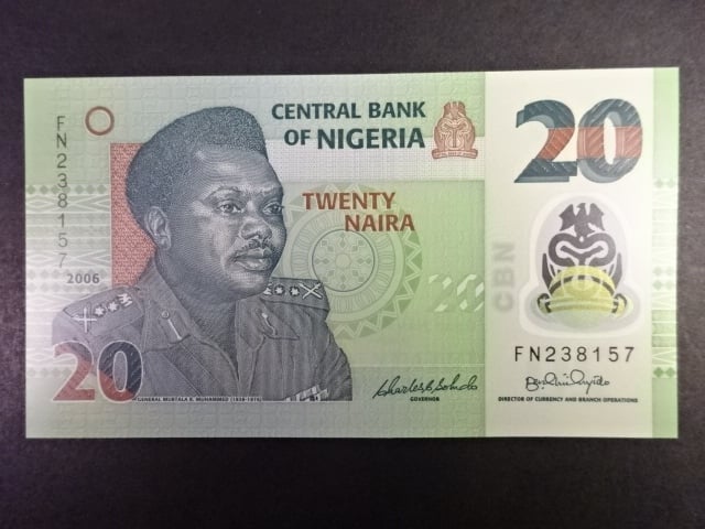 NIGÉRIE, 20 Naira 2006, BNB. B232a, Pi. 34