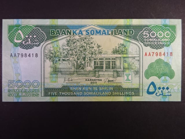SOMALILAND, 5000 Schillings 2011, BNB. B124a, Pi. 21