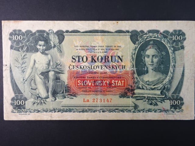 100 Ks 10.1.1931 série La s přetiskem