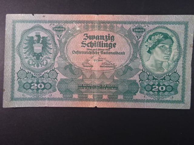 20 Schillinge 2.1.1925, Ri. 227