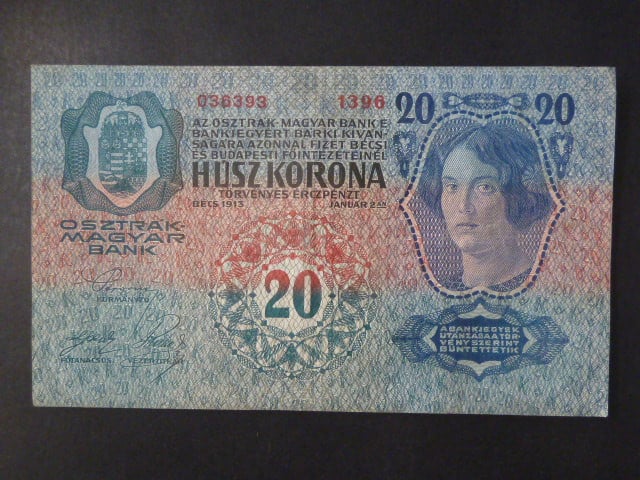 20 K 2.1.1913 série 1396, I.vydání