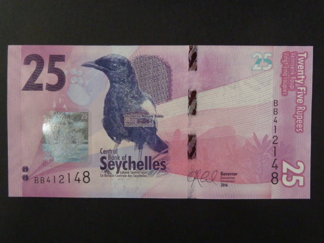 SEYCHELY, 25 Rupees 2016, BNB. B419a, Pi. 48