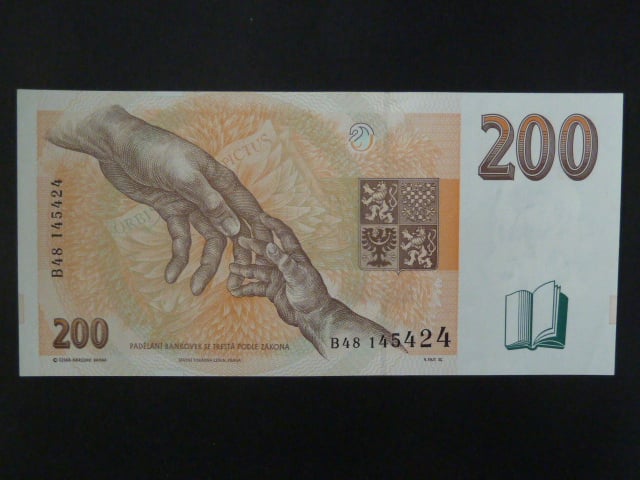 200 Kč 1996 série B 48 poslední série I.desky