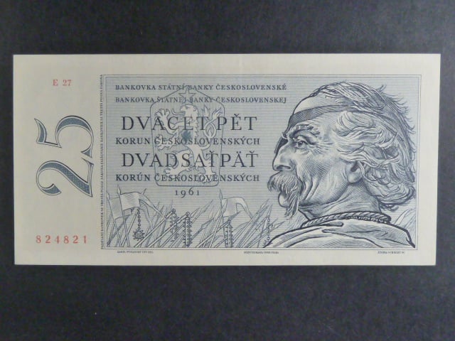 25 Kčs 1961 série E 27