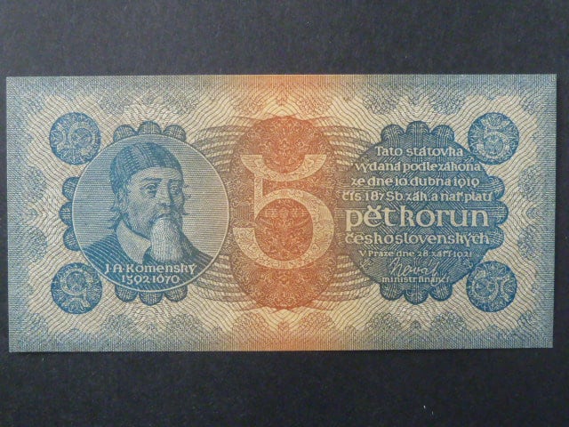 5 Kč 28.9.1921, série 1