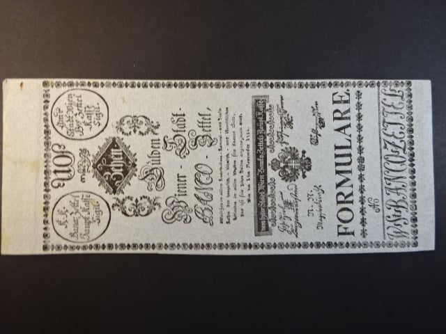 10 Gulden 1784 formulář