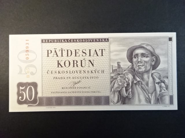 50 Kčs 1950 série B 05