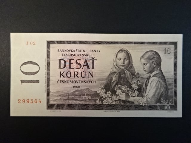 10 Kčs 1960 série J 02