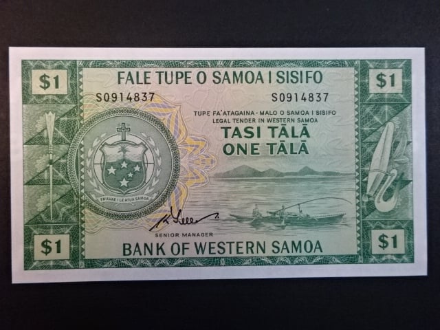 ZÁPADNÍ SAMOA, 1 Tálá 1967/2020 série S, BNB. B307e, Pi. 16