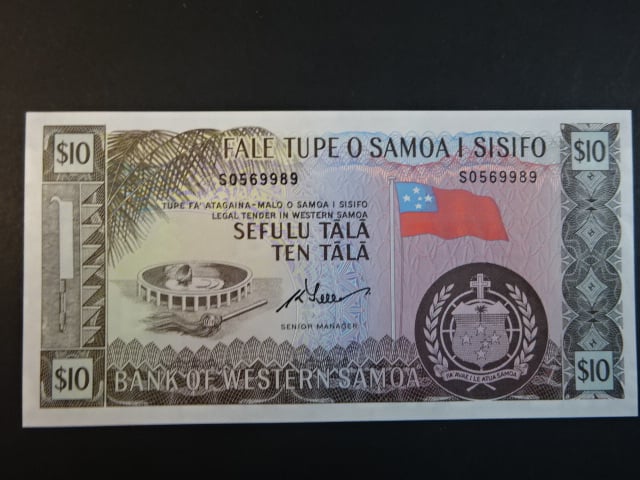 ZÁPADNÍ SAMOA, 10 Tálá 1967/2020 série S, BNB. B309e, Pi. 18