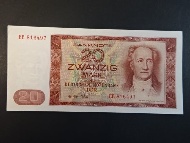 DDR - 20 MDM 1964 série EE, Ro. 356a, Grab. DDR-18a