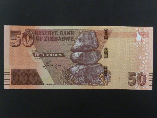 ZIMBABWE, 50 Dollars 2020, BNB. B196a