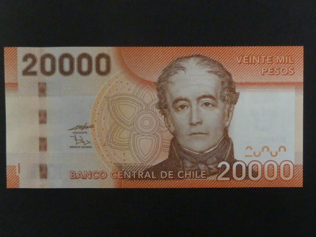 ČILE, 20000 Pesos 2009, BNB. B300a, Pi. 165