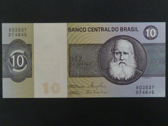 BRAZÍLIE, 10 Cruzeiros 1980, BNB. B814e, Pi. 193