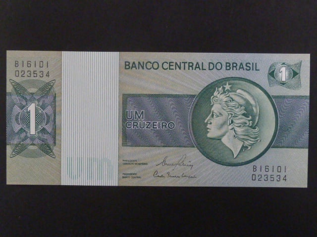 BRAZÍLIE, 1 Cruzeiros 1980, BNB. B812c, Pi. 191A