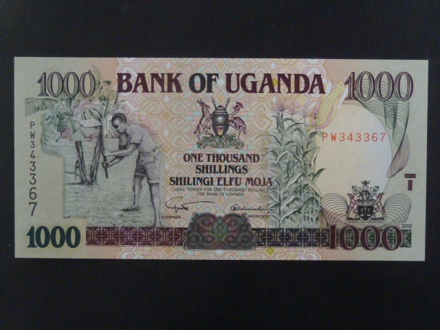 UGANDA, 1000 Shillings 2003, BNB. B144b, Pi. 39A