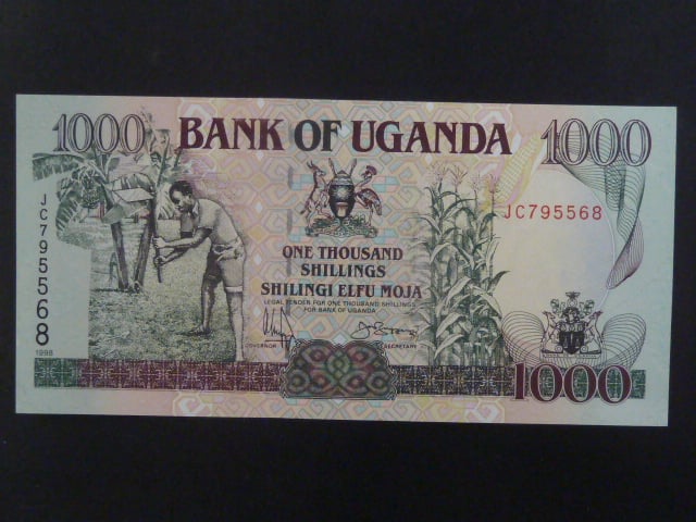 UGANDA, 1000 Shillings 1998, BNB. B140c2, Pi. 36
