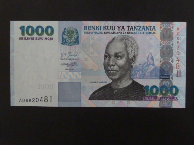 TANZANIE, 1000 Schillings 2006 klopa zprava, BNB. B135a, Pi. 36
