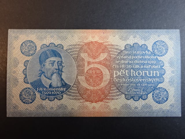 5 Kč 1921 série 1