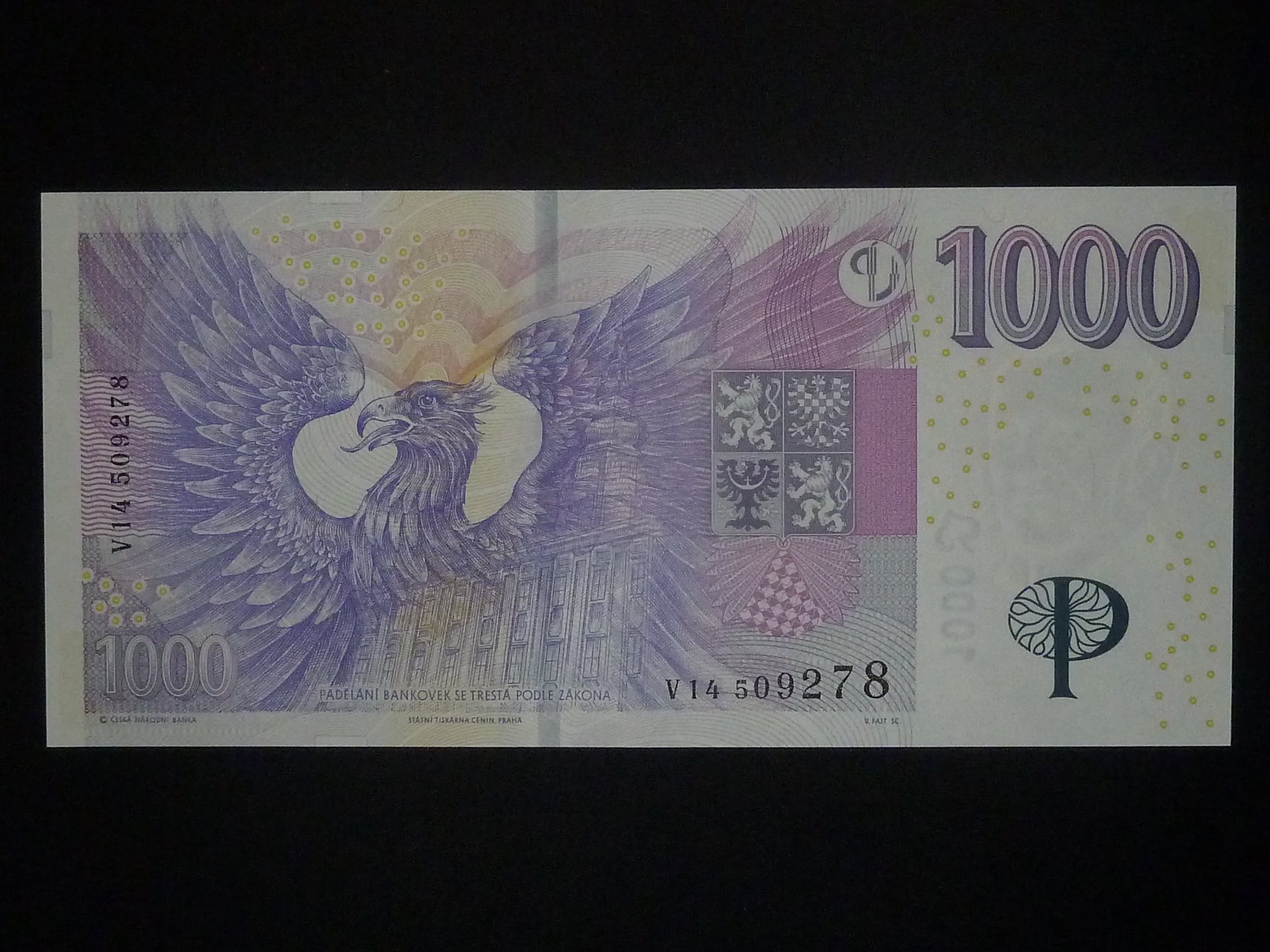 1000 Kč 2008 série V 14