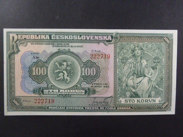 100 Kč 1920 série Am