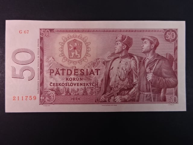 50 Kčs 1964 série G 67