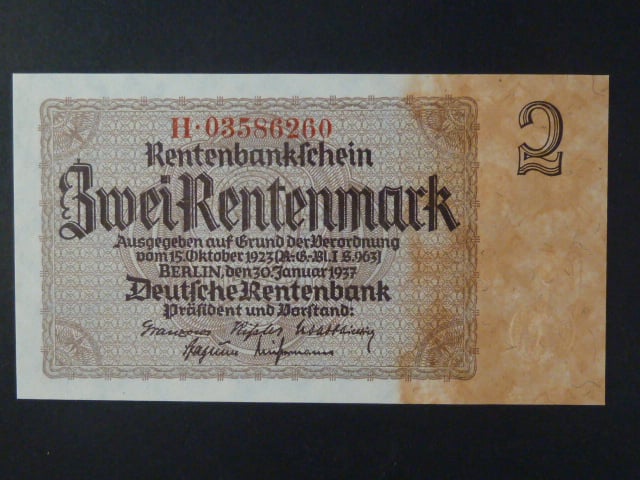 Německo, 2 Rtm 1937 série H, 8-mi místný firemní číslovač, Ba. D12c