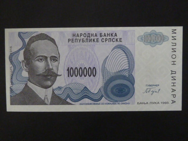 1.000.000 Dinara 1993, BNB. B208a, Pi. 155