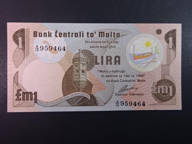 1 Lira 1967, BNB. B207b, Pi. 34