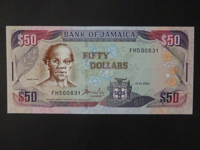 JAMAJKA, 50 Dollars 15.1.2002, BNB. B234c, Pi. 79